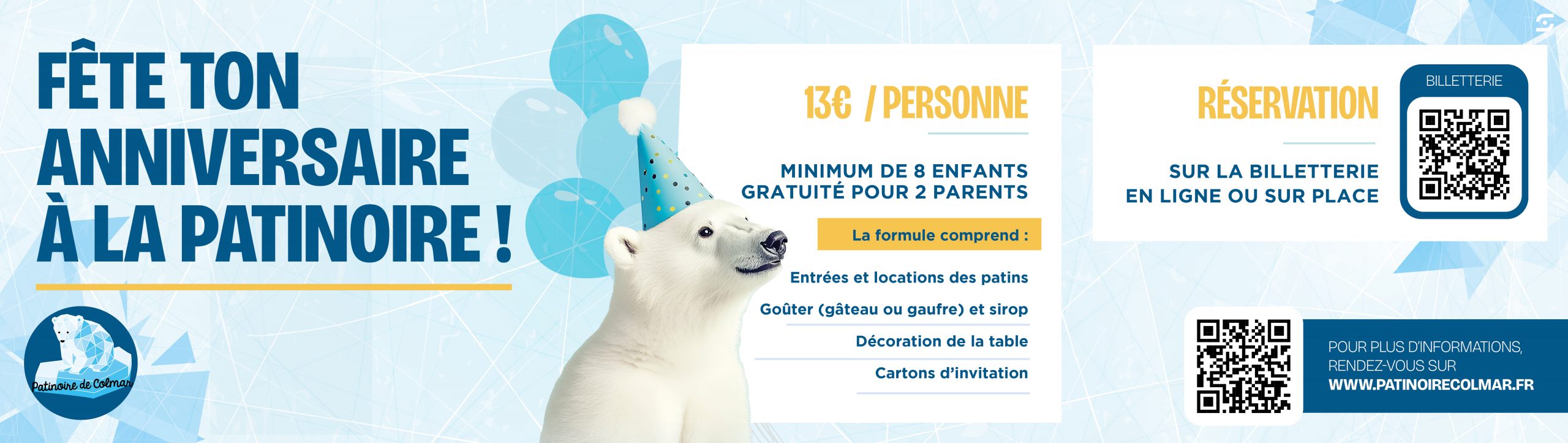 FÊTE TON ANNIVERSAIRE À LA PATINOIRE !